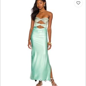 REVOLVE Ola Maxi Dress - Matcha Mix (NWT)